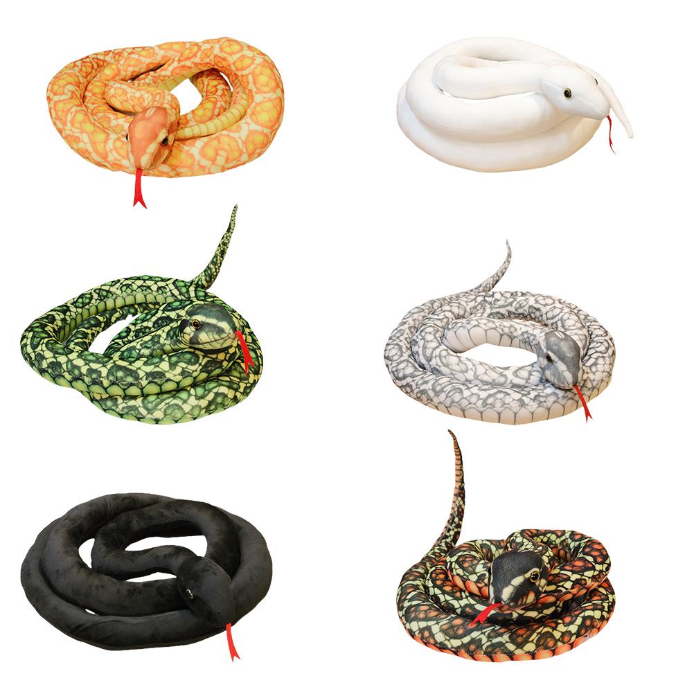 300cm Simulation Stuffed Python Children S Toy Plush Animal Snake Toy Home Decoration Gift for Kids