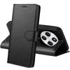Case - Phonillico® - Xiaomi Redmi 14C - Black Wallet - Leather Effect - Semi-rigid