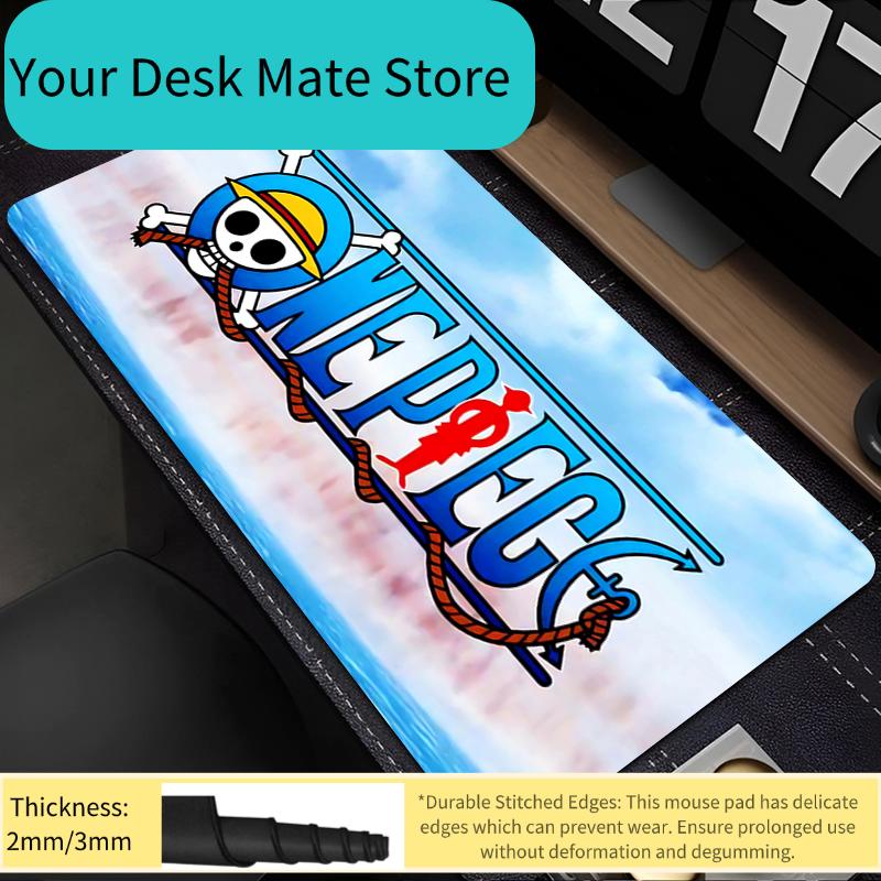 Mouse Pad one piece Anime Cute Girl Gabinete Gamer Computer Desk Mat Keyboard Pad Edge White Gaming Accessories Mousepad