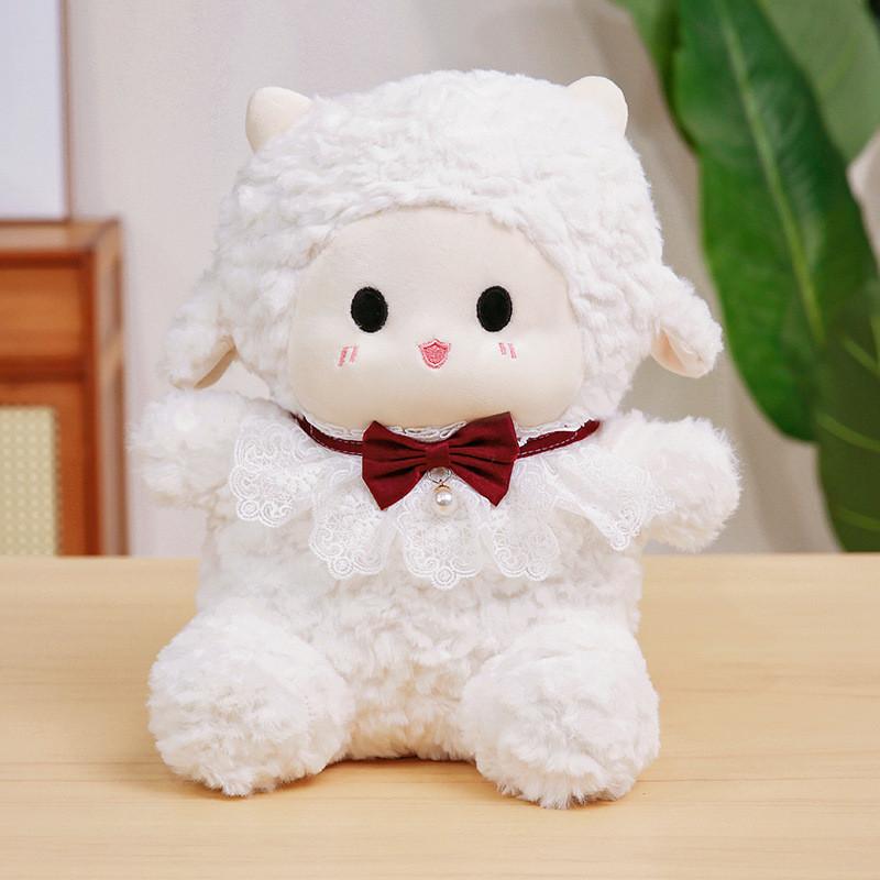 Adorable Plush Sheep Doll Soft Toy Perfect For Kids Bedtime Cuddles And Birthday Gifts