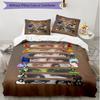 3pcs Duvet Cover Set (1*Duvet Cover + 2*Pillowcase, Without Core), Billie Eilish Print Soft All‑Season Bedding Set, Home Bedroom Decor Gift