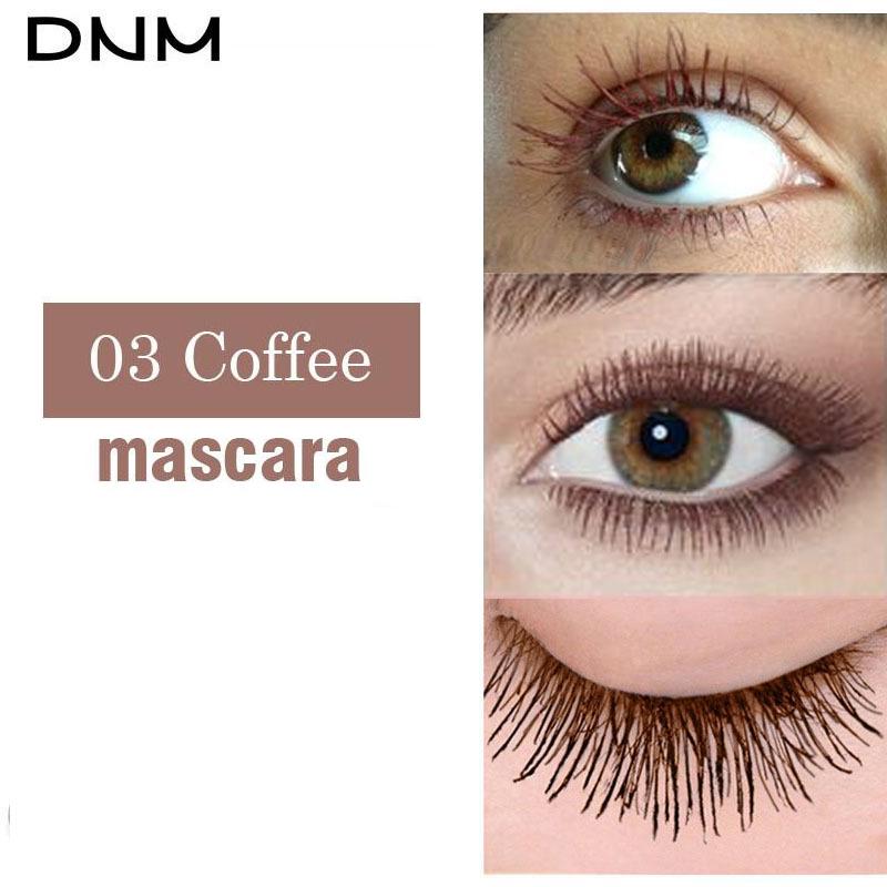 DNM Натуральное шелковое волокно для наращивания ресниц Макияж Черный Коричневый Белый Водостойкая керлинг Красочная тушь для ресниц