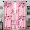 Розовая пантера Элегантные шторы для комнаты, перегородка для камеры, занавеска для комнаты, 2 панели, украшения на Хэллоуин, оттенки, гостиная, ребенок