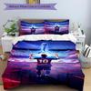3Pcs Barcelona Legend Messi Bedding Set Soft Fabric Duvet Cover Pillowcases Home Christmas Xmas Halloween Gift 1 Duvet Cover 2 Pillowcase L156