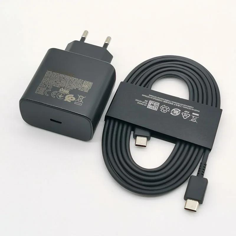 45w Charger Super Fast Charge Adapter 1.8M Type C For Galaxy S24 S23 S22 S21 S20 Note 20 Ultra 10 Z Flip Fold 6 5 4 3 2