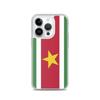 Coque iPhone - Suriname - Drapeau - Souple - Multicolore - Compatible iPhone 14 Pro