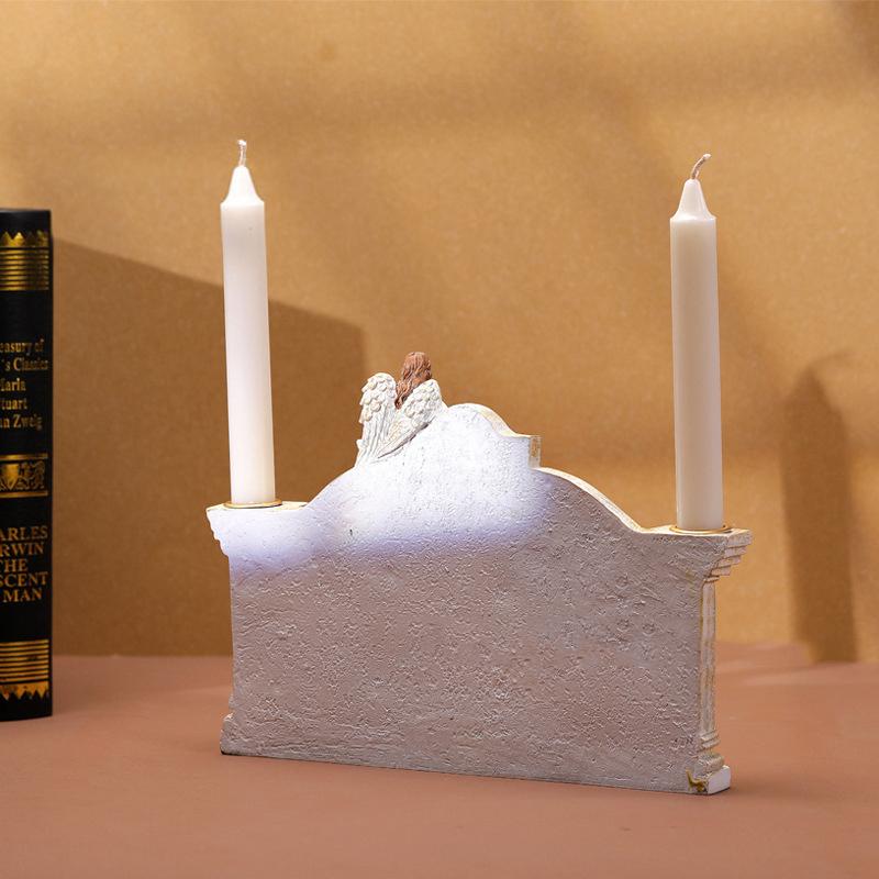 1PC Nativity Durable Tabletop Chip-Resistant Candle Holiday Christmas Gift Holder Smooth Manger Festive