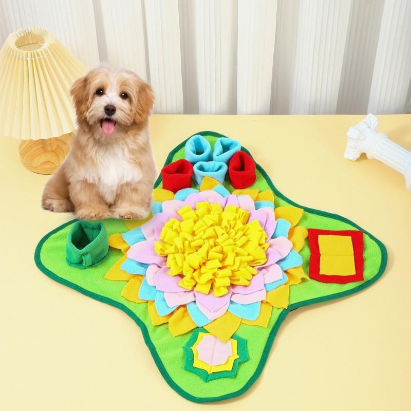 Interactive Snuffle Mat Dogs Cats - Slow Feeder Puzzle Toy Durable Plush Training Pad To Reduce Anxiety Promote