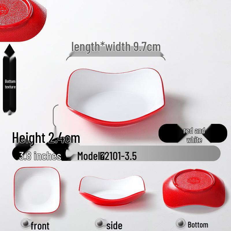 Меламиновая тарелка для закусок и соусов для KTV, ресторана - Креативное холодное блюдо, Имитация фарфора