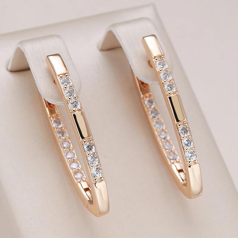 Элегантные серьги-подвески треугольной формы с кристаллами циркония, золотистого тона, для женщин и девочек