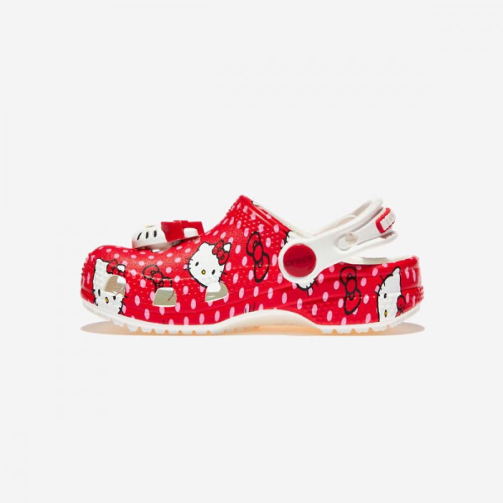Crocs Hello Kitty красные классические сабо для малышей Crs210577 0113129