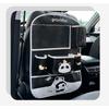 Cartoon Panda Car Backseat Organizer Leather Durable Car Storage Bag
