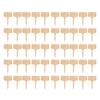 50PCS Bamboo Plant Labels T Type Wooden Plant Sign for Seed Potted Herbs Flowers Vegetables