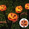 Solar LED Halloween Pumpkin Lantern for Outdoor Garden - Waterproof Decoration