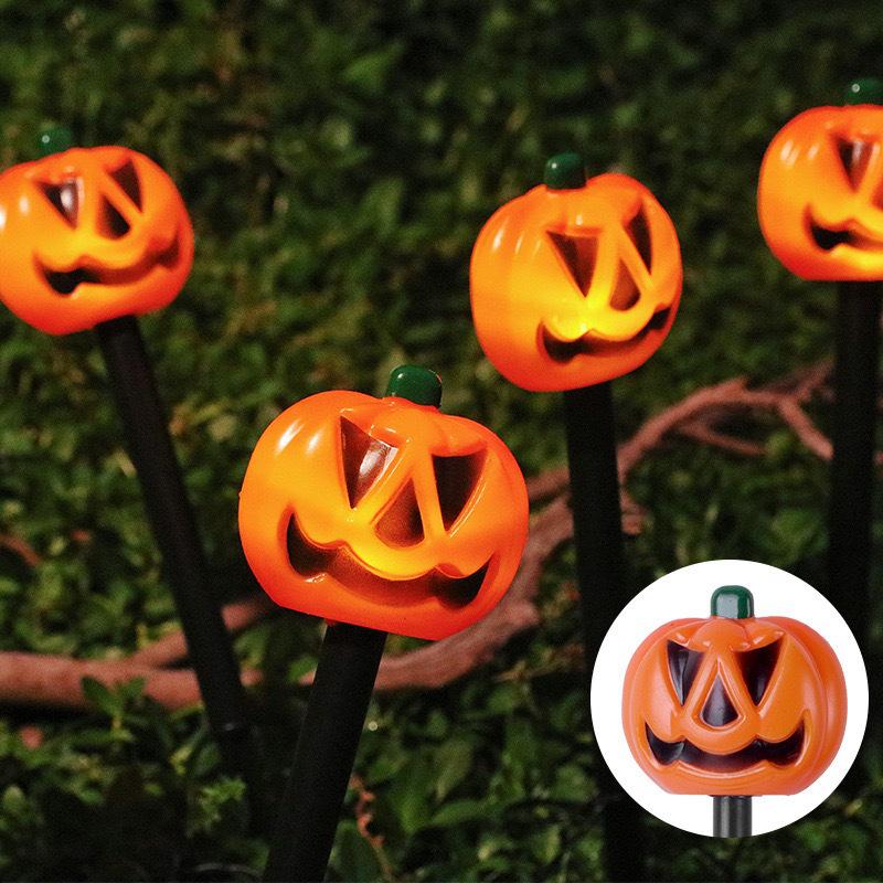 Solar LED Halloween Pumpkin Lantern for Outdoor Garden - Waterproof Decoration