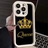 N94 Queen King Crown Мягкие чехлы для телефонов с ангельскими глазками для Samsung A54 A34 A13 A14 S23 S24 Ultra S20 FE Xiaomi Redmi Note 13 12C противоударный чехол
