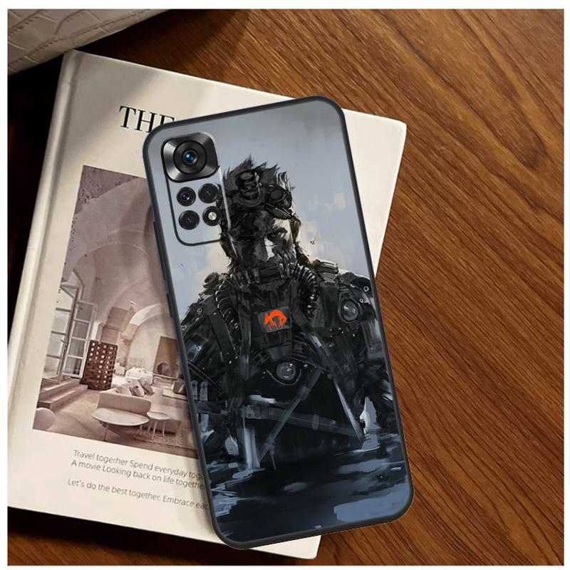 Металлический чехол Metal Gear Solid для Xiaomi Redmi 13C 12 C 10C 9C Redmi Note 13 Pro 9 10 11 12 Pro 9S 10S 11S 12S