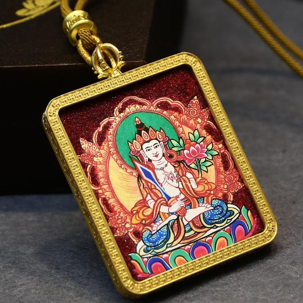 Тибетская ручная роспись Тханка: Минеральный пигмент Зодиак и Восемь Божеств-Хранителей