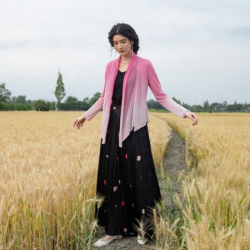 Live in Left Linen Blend Scarf Collar Cardigan