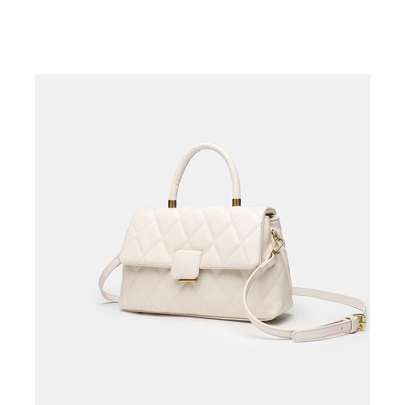 Simple Handbag This Winter Diamond Check Hand Flip Small Square Bag Women's Single Shoulder Crossbody Bag