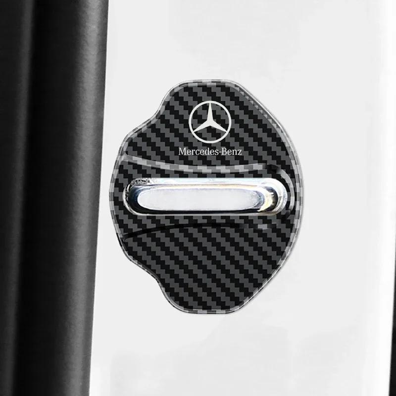 AAVF1 For Mercedes Benz GLB 2019-2023 Car Door Shock Absorber Door Lock Protector Auto Door Lock Latches Cover Accessories