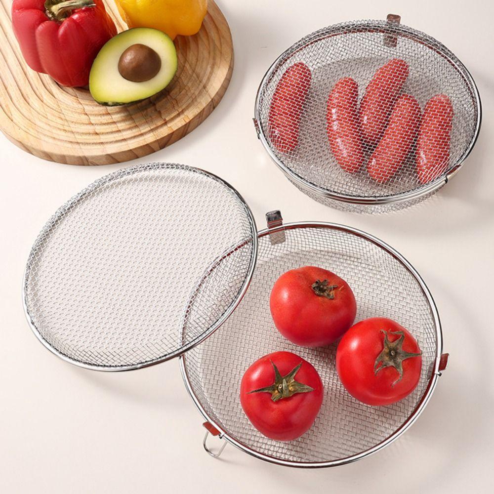 304 Stainless Steel Airfryer Basket Quickly Drain Oil Reusable Draining Basket Multi-functional Safety