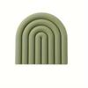 1pc Geometric Silicone Heat Insulation Mat, Non-slip High Temperature Resistant Pad