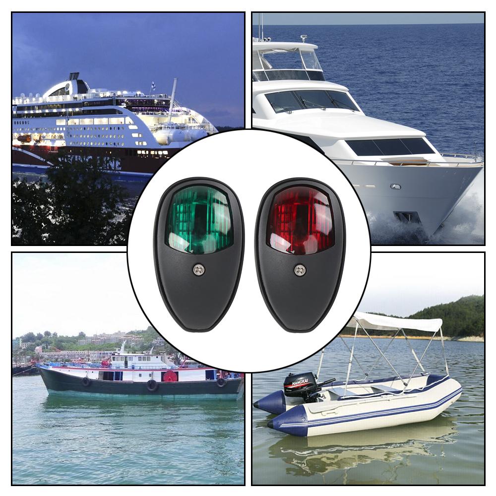 Светодиодный навигационный фонарь, сигнальная лампа, водонепроницаемый, правый борт, левый борт, 10 В-30 В, 2 шт./компл.