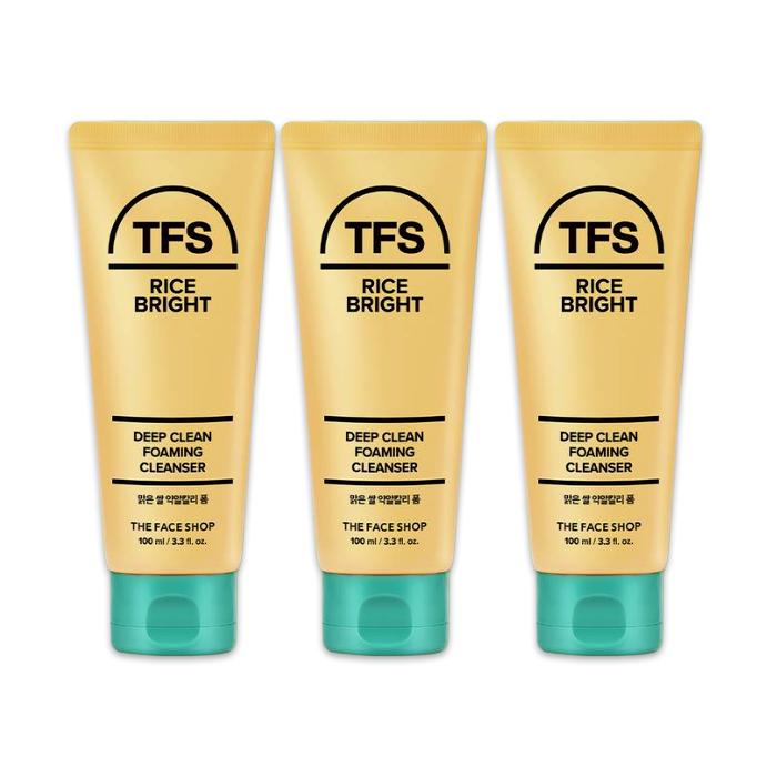 THE FACE SHOP Rice Bright Cleansing  Gel Foam / Foam Cleanser / Tube Balm / Cleansing Water / Cleansing Oil (20 Options) - DAISO