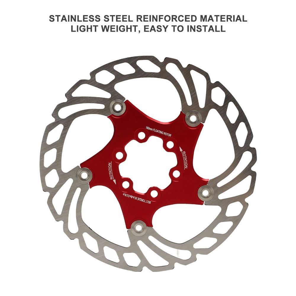 6 Bolts Road Bike Brake Disc Red Bike Floating Brake Disc Bike Brake Maintenance