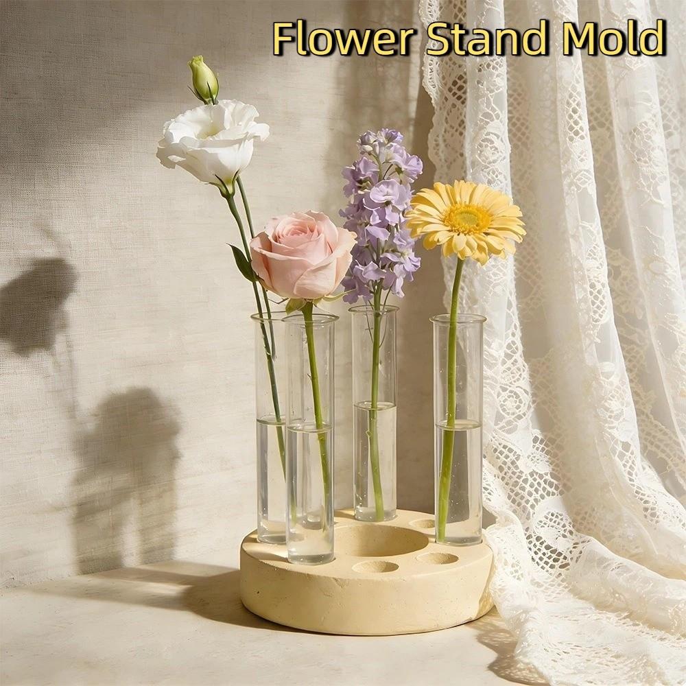 S-shaped Hydroponic Flower Stand Mold Multi-functional Flexible Epoxy Resin Mold Handmade Non-stick Silicone Mold