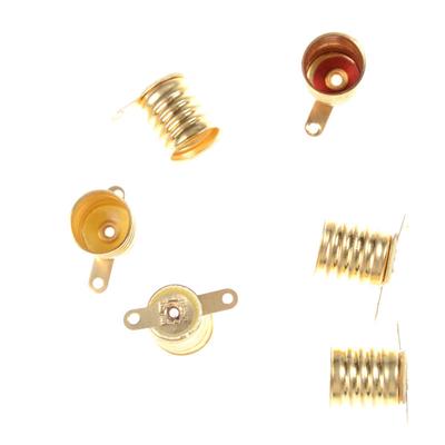 5 шт./компл. E10 прямая медная лампочка винтовой цоколь Pcb патрон лампы