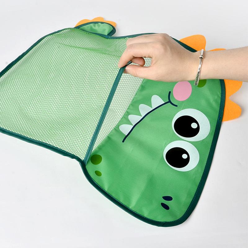 Органайзер для детских игрушек с динозаврами, животными, аккуратное хранение на присоске, ванна, кукла, подвесная сумка, корзина, сетчатая сумка, игрушки для воды