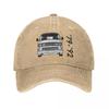 Type  T VW Bus Baseball Cap Running Hippie SunProof Washed Hip Hop Hats UnisexTeens Fashion Custom DIY Baseball Caps