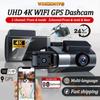 4K Dash Cam for Cars 2/3Channel Car DVR WIFI GPS APP Video Recorder 24H Parking Monitor Camera for Vehicle Car Accessories