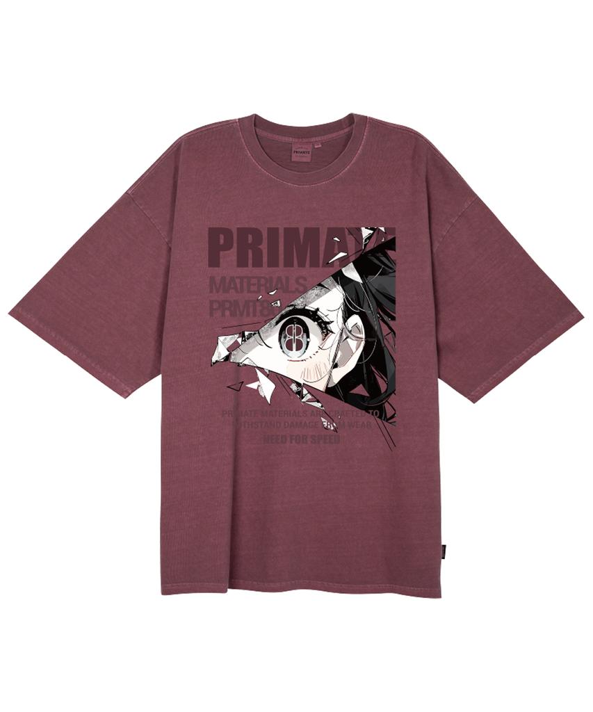 PRIMATE Eyez Oversized Pigment Short Sleeve T-Shirt 4 Colors