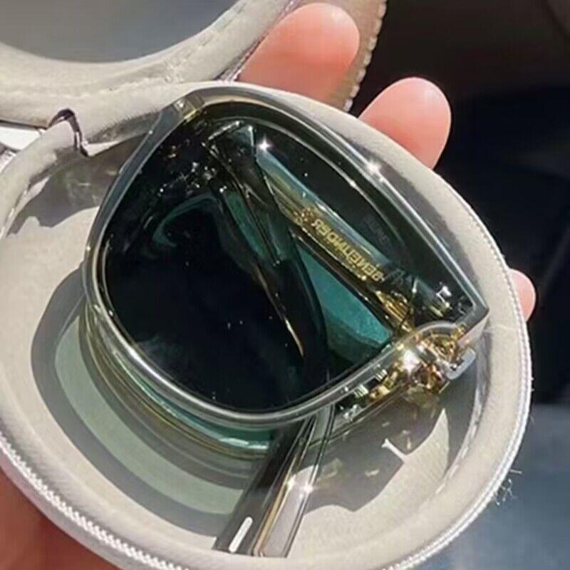 Folding Sunglasses Women'S Driving Glasses Anti-Glare Outdoor Glasses Lightweight Folding Sunglasses Hair