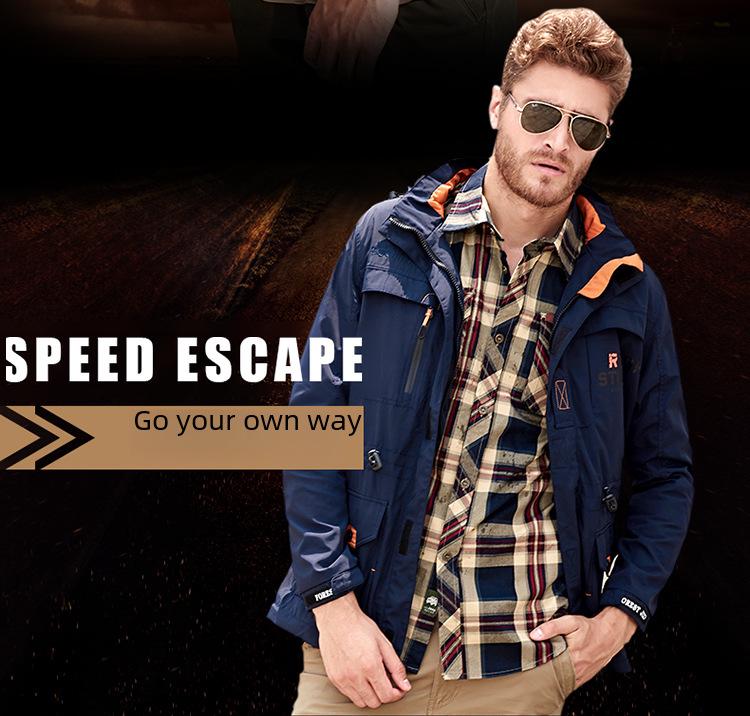 2025 Мужская быстросохнущая куртка в стиле милитари для активного отдыха - повседневная тонкая куртка весна/осень 086