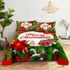 3D Digital Print Santa Three-Piece Bedding Set