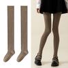 1 пара женских чулок до бедра, хлопковые теплые чулки выше колена, очень длинные гольфы до колена для бот, зимняя гетра