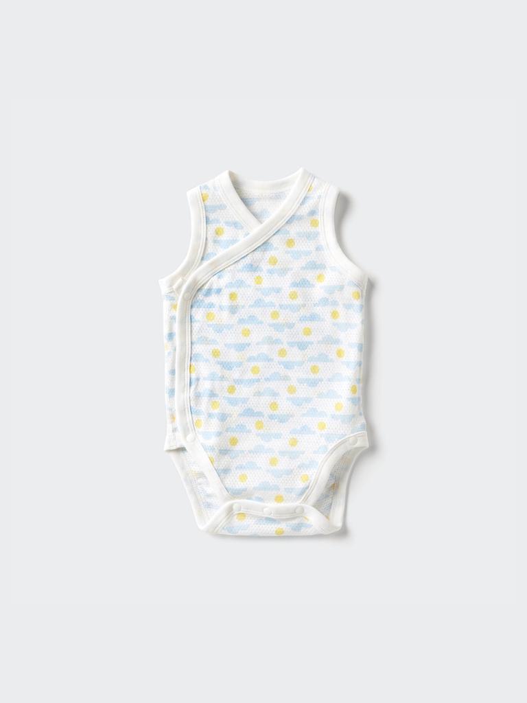 Uniqlo Japan Cotton Mesh Bodysuit Sleeveless