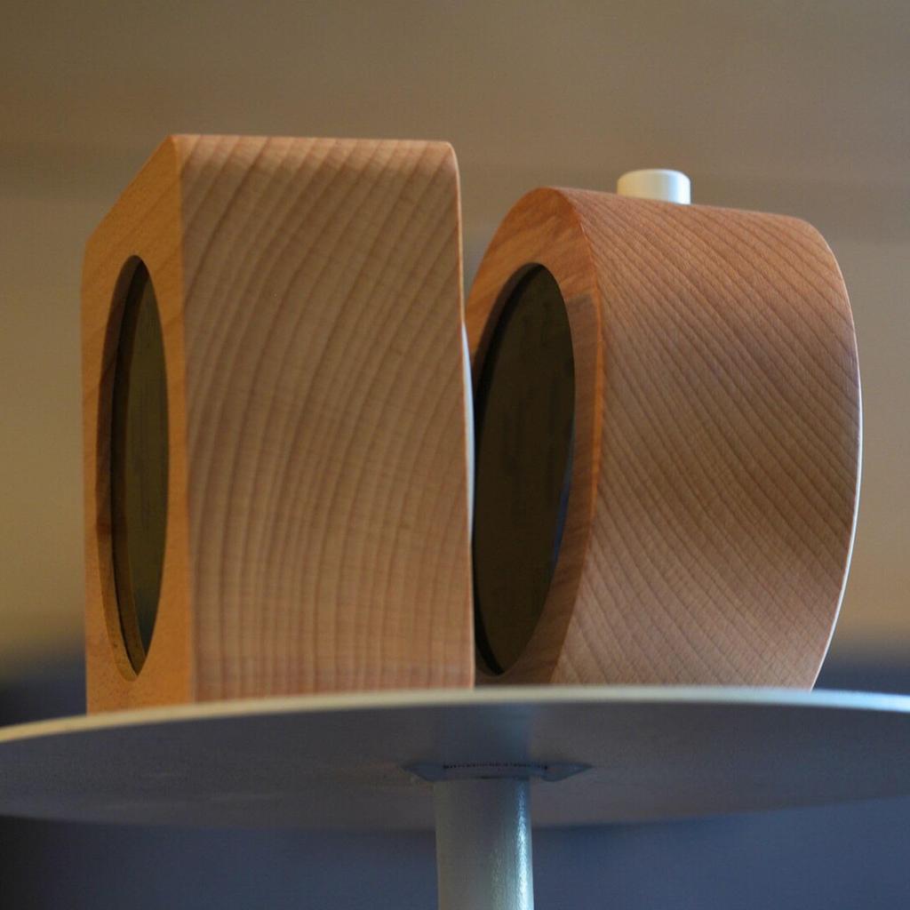 Настольные часы Будильник Цифровые часы Деревянные Натуральные Календарь Дисплей Дисплей Температуры Милые Круглые Квадратные Прикроватные Спальня Тихие (Площадь)