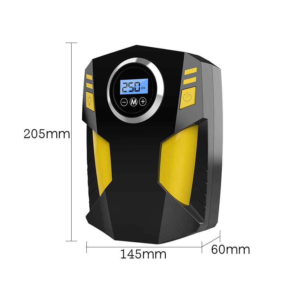 Digital Air Compressor for Car Auto Pump Portable Tire Inflator with LED Light DC 12V