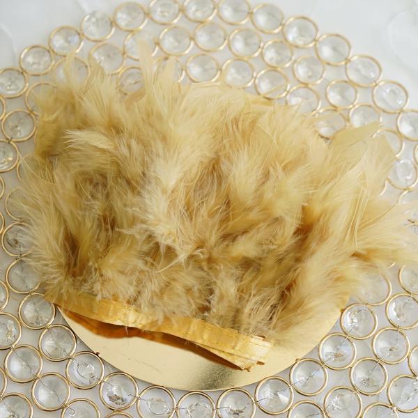 1 метр Натуральная отделка бахромой из перьев индейки 4-6 дюймов Пушистая лента из перьев марабу для рукоделия, шитья, украшения свадебного платья