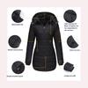 Women's Waterproof Cotton Loose Jacket, Autumn Winter Long Sleeve Parka Warm Cotton Coat, Detachable Hood, Multiple Colors Available