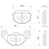 Daytona 72457 Brake Pad for Motorcycles, Hyper Sintard Pad (Sintered Metal Pad), Eliminator 400