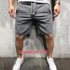 Men's Solid Color European-Size Casual Fitness Shorts for Running and Sports