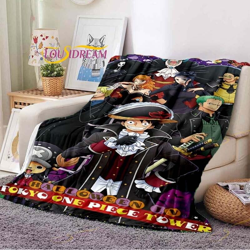 Цельное одеяло с принтом аниме, фланелевое одеяло, покрывало для кровати, мягкое покрывало с мультяшным принтом животных, покрывало для дивана, одеяло