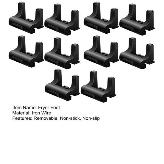 10Pcs Air-Fryer Rubber Feet for Instants Vortex Cosori Air Fryer Tray Professional Replacement Parts Non-slip Removable Fryer Bumper Instants Air