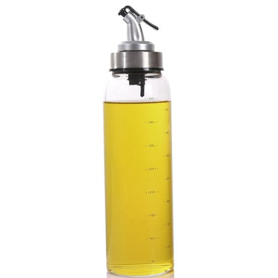 180/300/500 мл стеклянная бутылка для масла, герметичная, устойчивая к высоким температурам, весы, многоразовый дозатор для соевого соуса, уксуса, оливкового масла, приправы для кухни